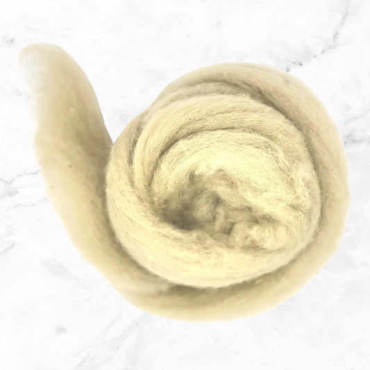 Corriedale carded wool Fawny friend   - DOG COLLECTION - 25 gram