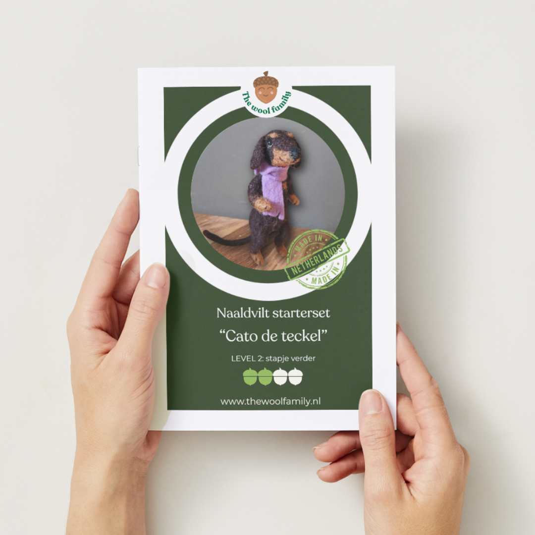 Cato the Dachshund — Needle Felting Kit