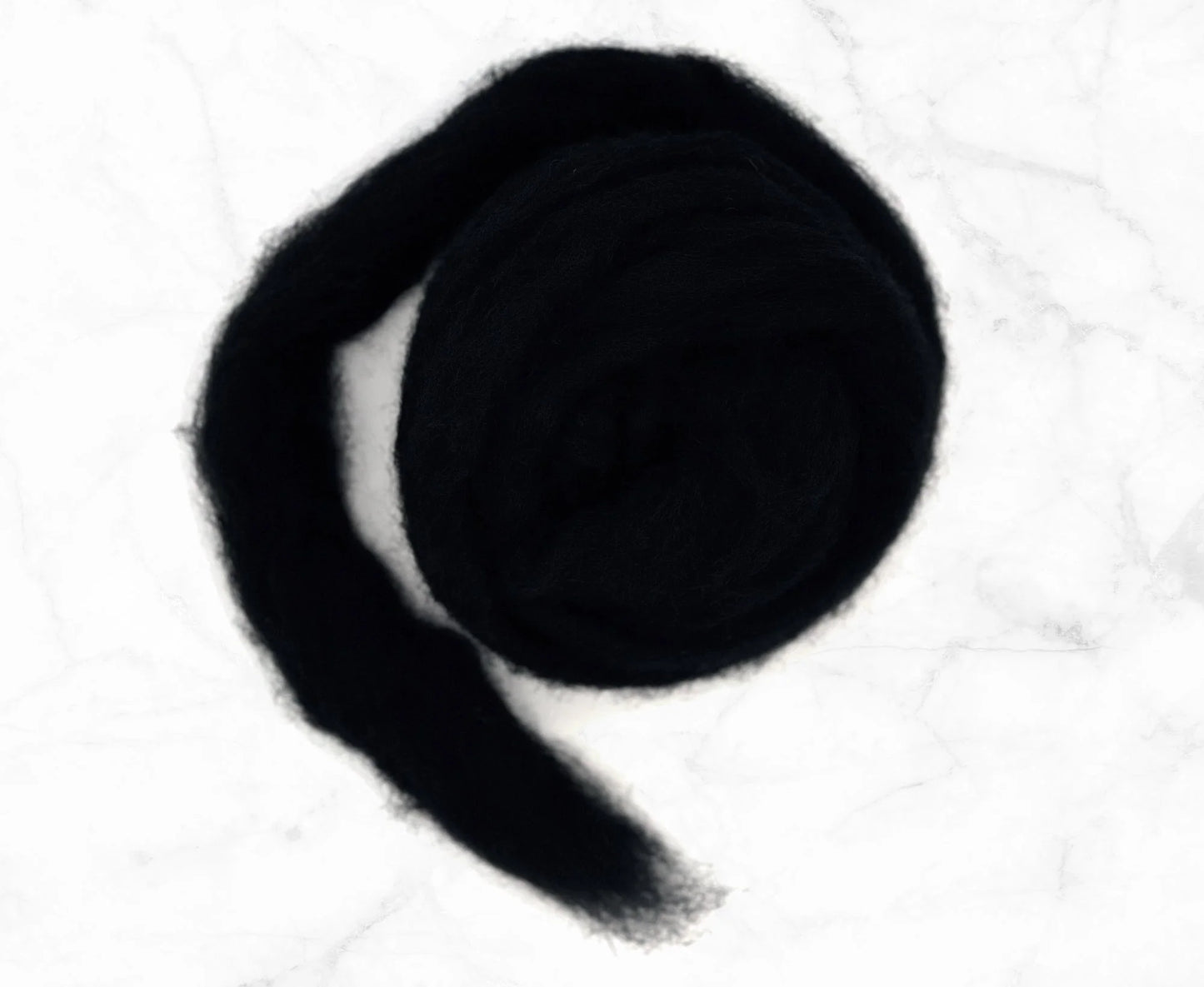 Carded wool raven
