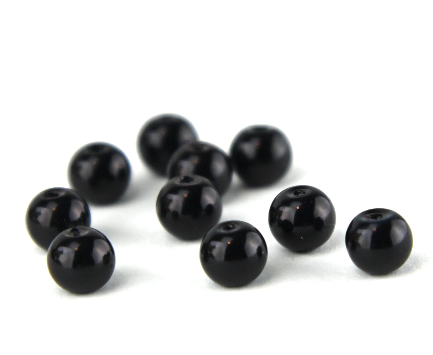 10 pc 3mm black glass eyes/beads for needle felting