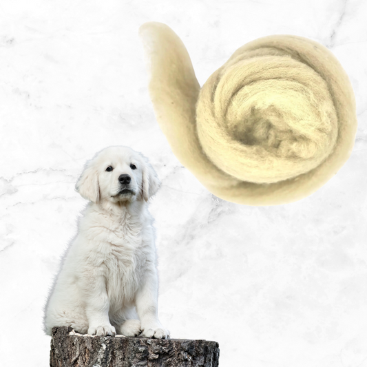 DOG COLLECTION SET Corriedale carded wool SET of 5 x 25 gram