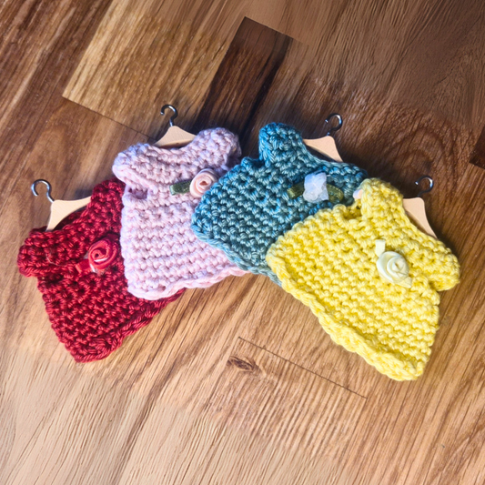 Miniature dress for needle felting