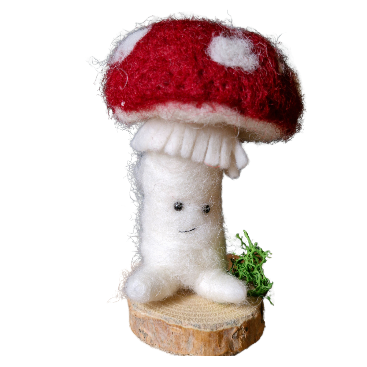 MINI needle felt kit Toby the toadstool