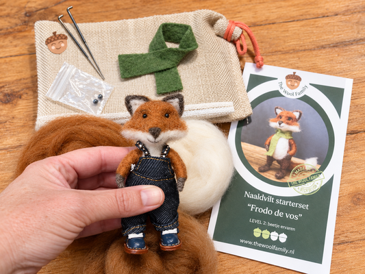 Needle felted fox