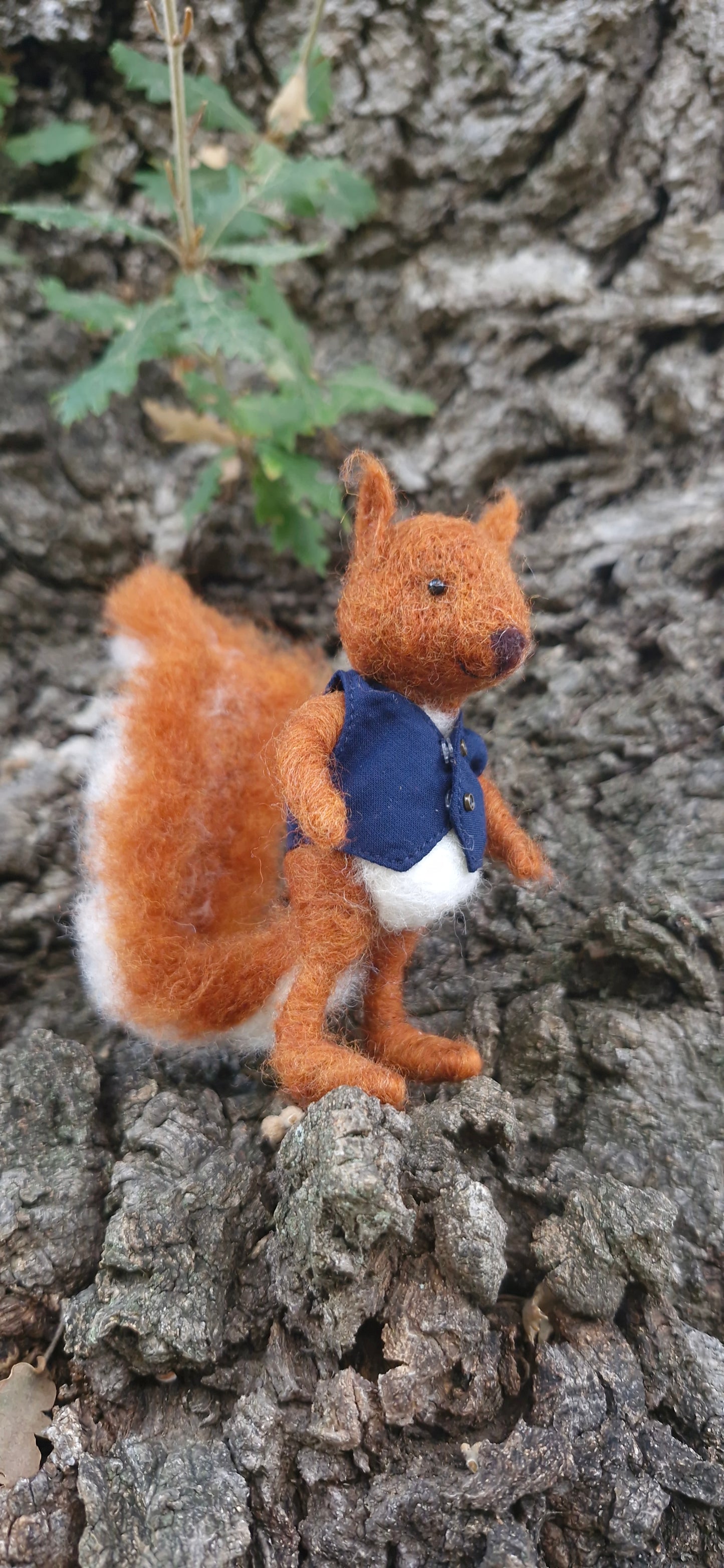 Needle felted squirrel