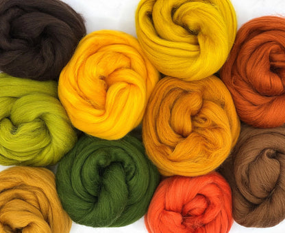 Autumn Colors Merino Wool Set – 10x25g, 23 Micron