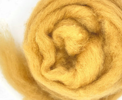 Corriedale carded wool Golden hound  - DOG COLLECTION - 25 gram