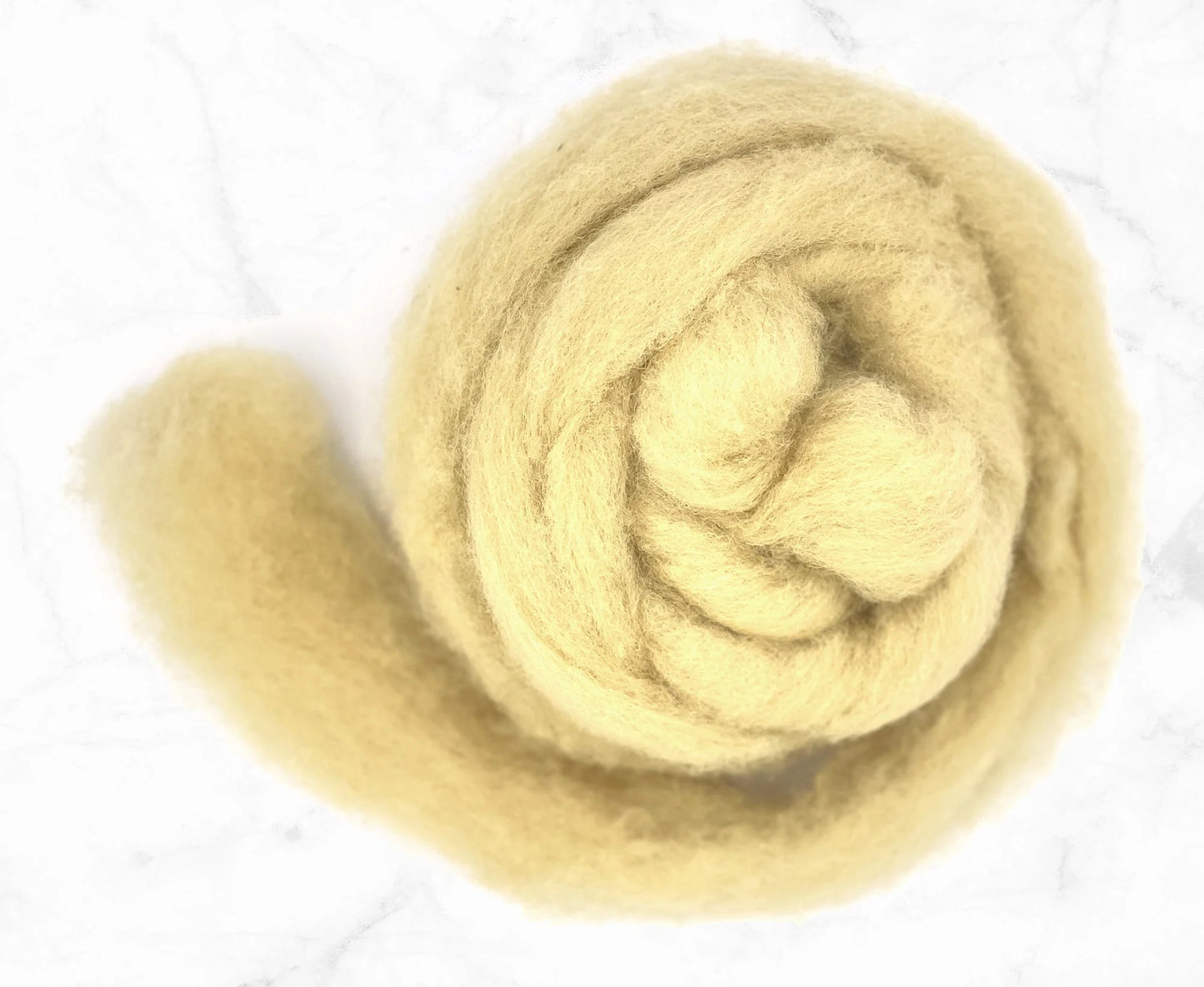 carded wool pale amber