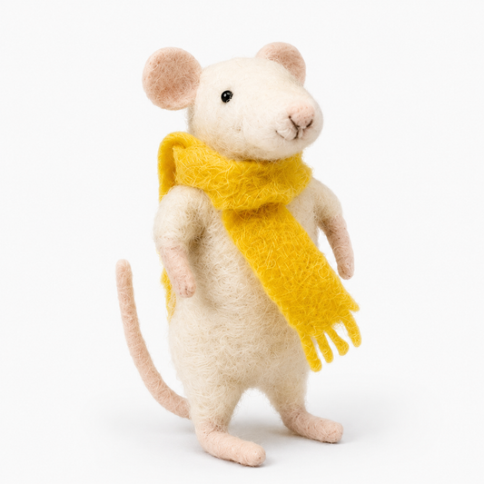Needle felting kit for beginners Sunny the mouse