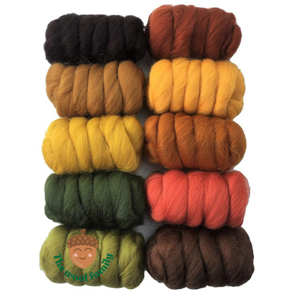 Autumn Colors Merino Wool Set – 10x25g, 23 Micron