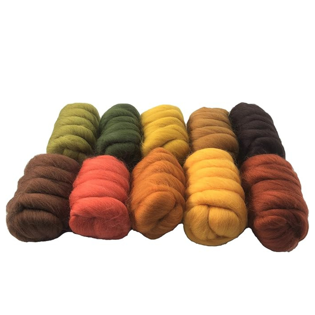 Autumn Colors Merino Wool Set – 10x25g, 23 Micron