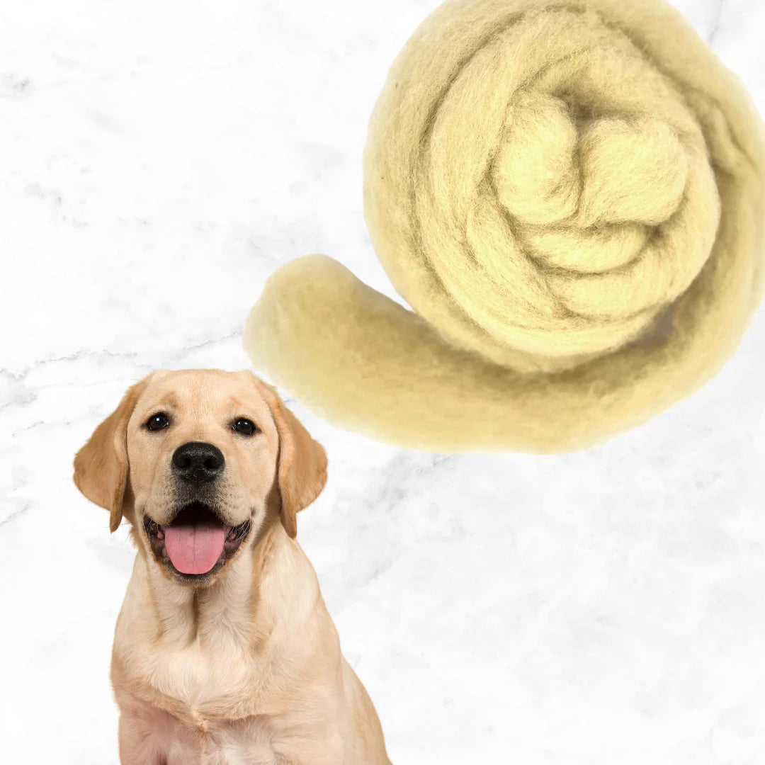 DOG COLLECTION SET Corriedale carded wool SET of 5 x 25 gram