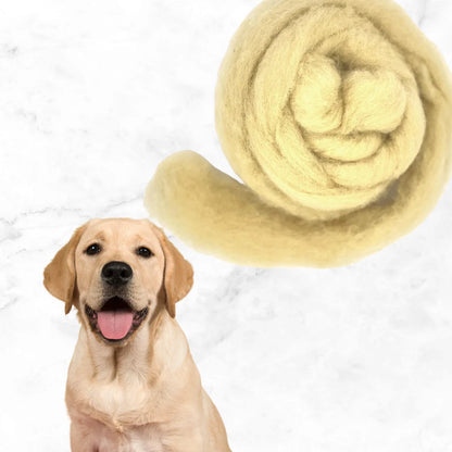 DOG COLLECTION SET Corriedale carded wool SET of 5 x 25 gram