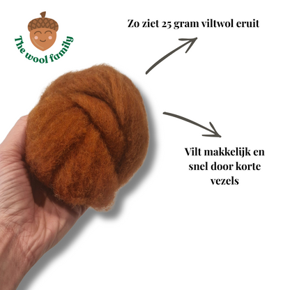 DOG COLLECTION SET Corriedale carded wool SET of 5 x 25 gram