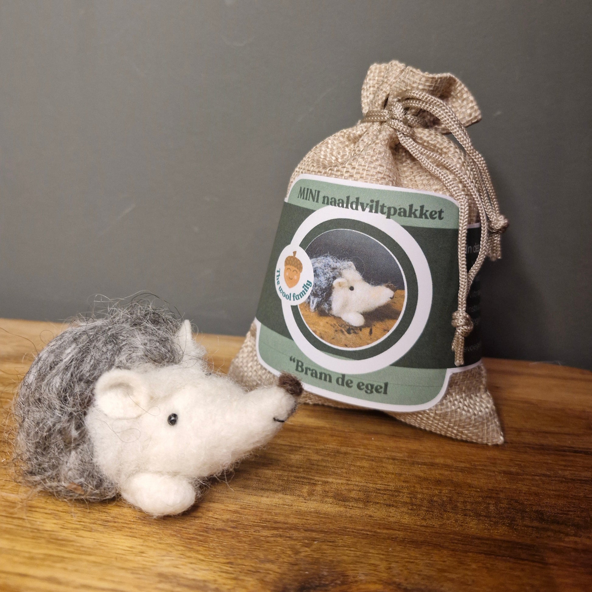 hedgehog needle felt in bag