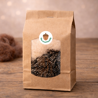 Refill Set – Ollie the Hedgehog | Needle Felting Wool & Materials
