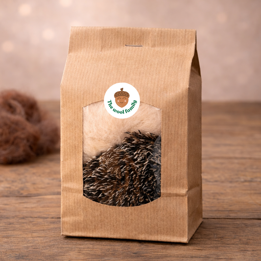 Refill Set – Ollie the Hedgehog | Needle Felting Wool & Materials
