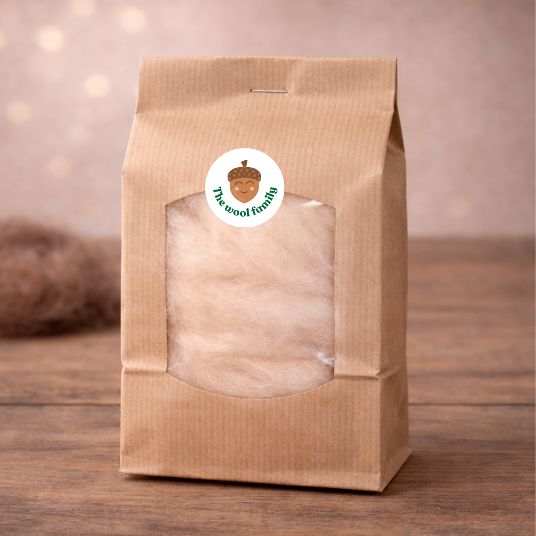 Refill Set – Sunny the Mouse | Needle Felting Wool & Materials