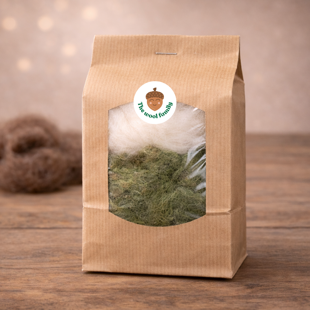 Refill Set – Flop the Frog | Needle Felting Wool & Materials