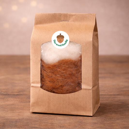 Refill Set – Frodo the Fox | Needle Felting Wool & Materials