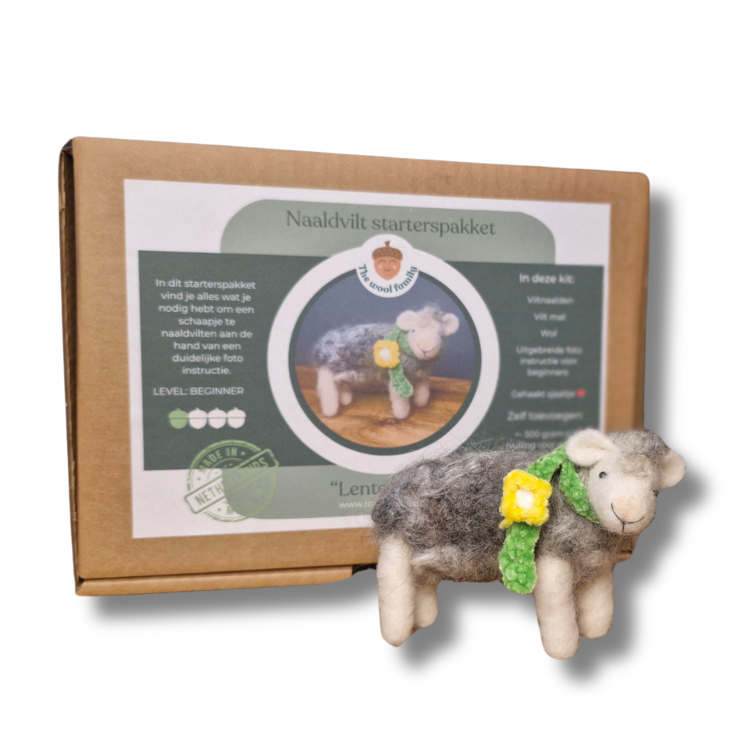 Naaldvilten Starterset – Lente Schaap (Limited)