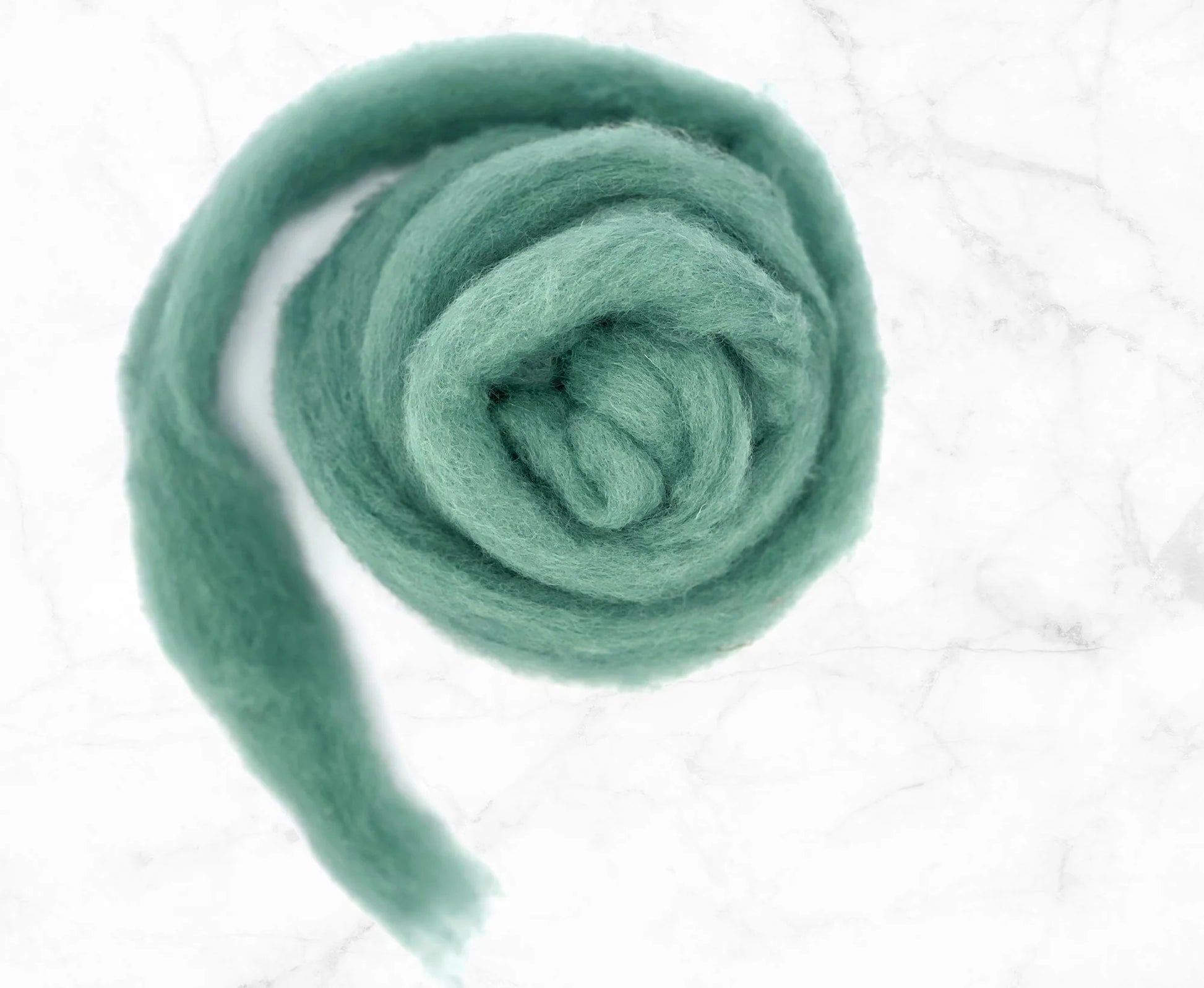 teal colourd wool carded2