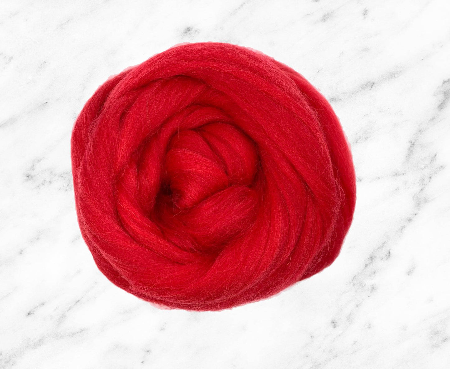 Corriedale TOP wool Scarlet red